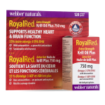 WEBBER NATURALS/ Крил масло Плюс Омега-3 и Астаксантин RoyalRed®/ 120 софтгел капсули