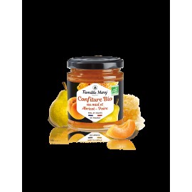 Famille Mary/Confiture au miel et Abricot Poire bio/Конфитюр от био круши, кайсии с мед/220 g