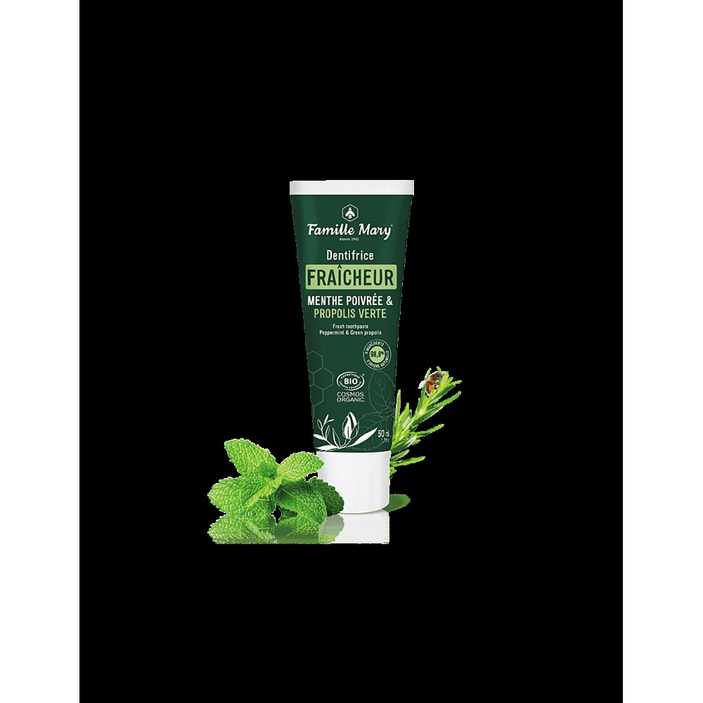 Famille Mary/Dentifrice Fraicheur Menthe Poivree and Propolis Verte/ПАСТА ЗА ЗЪБИ С МЕНТА И ЗЕЛЕН ПРОПОЛИС/50 ml