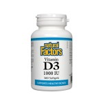 Natural Factors/Vitamin D3/1000 IU/360 капсули