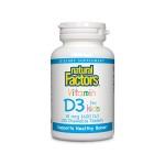 Natural Factors/VITAMIN D3 за деца/400 IU/100 таблетки