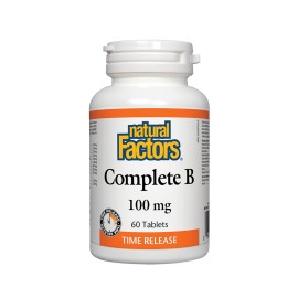 Natural Factors/Витамин B Комплекс 100 mg/60 таблетки