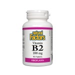 Natural Factors/Витамин В2/100 mg/90 таблетки