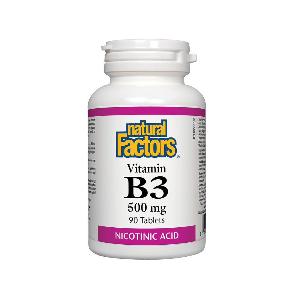 Natural Factors/Vitamin B3/500 mg/500 мг 