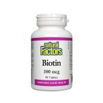 Natural Factors/Биотин/300 mcg/90 таблетки