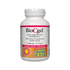 Natural Factors/Витамин С BioCgel 500 mg/90 капсули