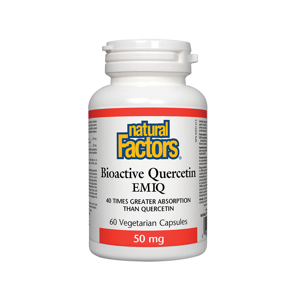 Natural Factors/КВЕРЦЕТИН BIOACTIVE EMIQ 50 mg/60 капсули