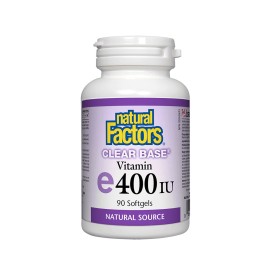 Natural Factors/Clear Base Витамин Е 400 IU/268 mg/90 капсули