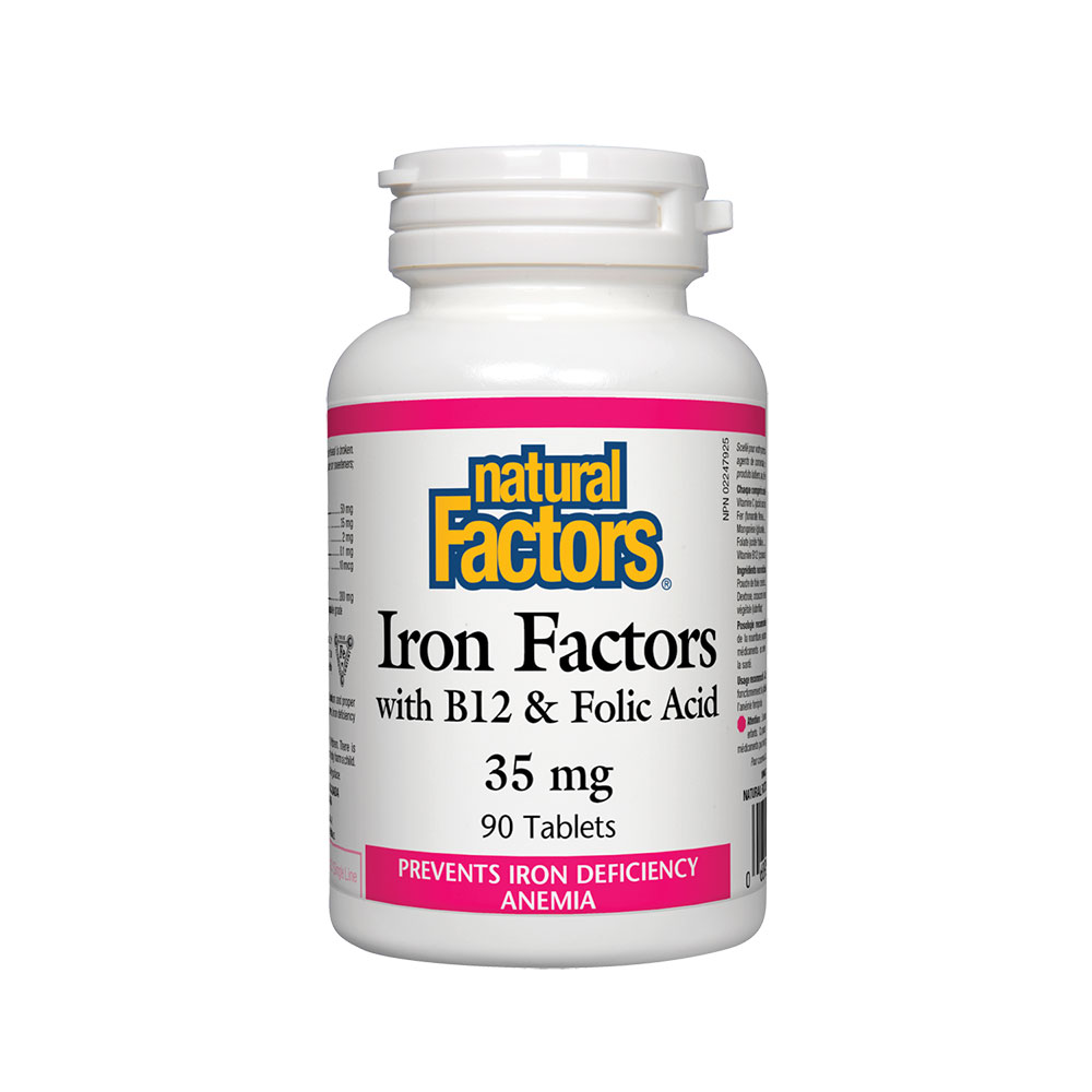 Natural Factors/IRON FACTORS/35 mg/90 таблетки