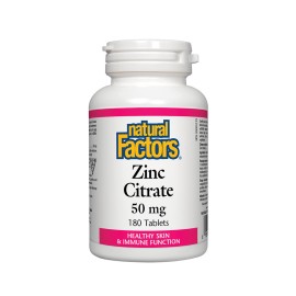 Natural Factors/Цинк/50 mg/180таблетки