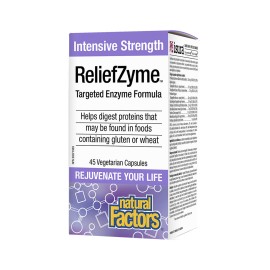 Natural Factors/ReliefZyme Ензимна формула 295 mg/45 капсули