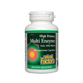 Natural Factors/МУЛТИ ЕНЗИМ FULL SPECTRUM 450 mg/60 капсули