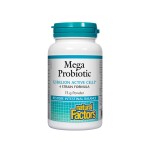 Natural Factors/Мега пробиотик 12 млрд. активни пробиотици, 4 щама формула Mega Probiotic 12 Billion Active Cells/75 g пудра