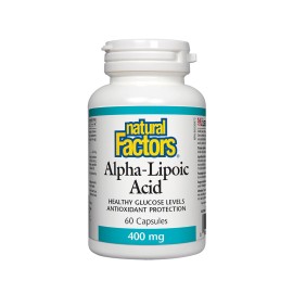 Natural Factors/АЛФА ЛИПОЕВА КИСЕЛИНА/400 mg/60 капсули