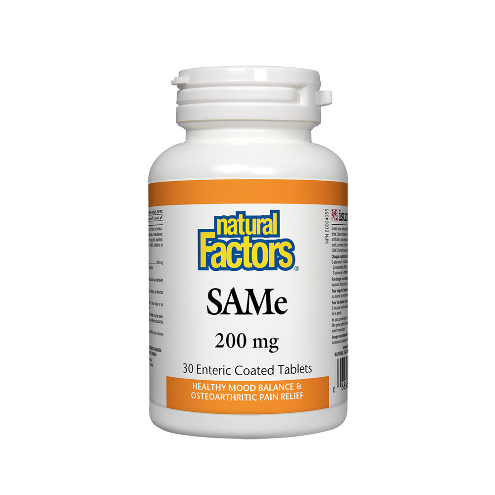 Natural Factors/SAMe 200 mg/30 таблетки