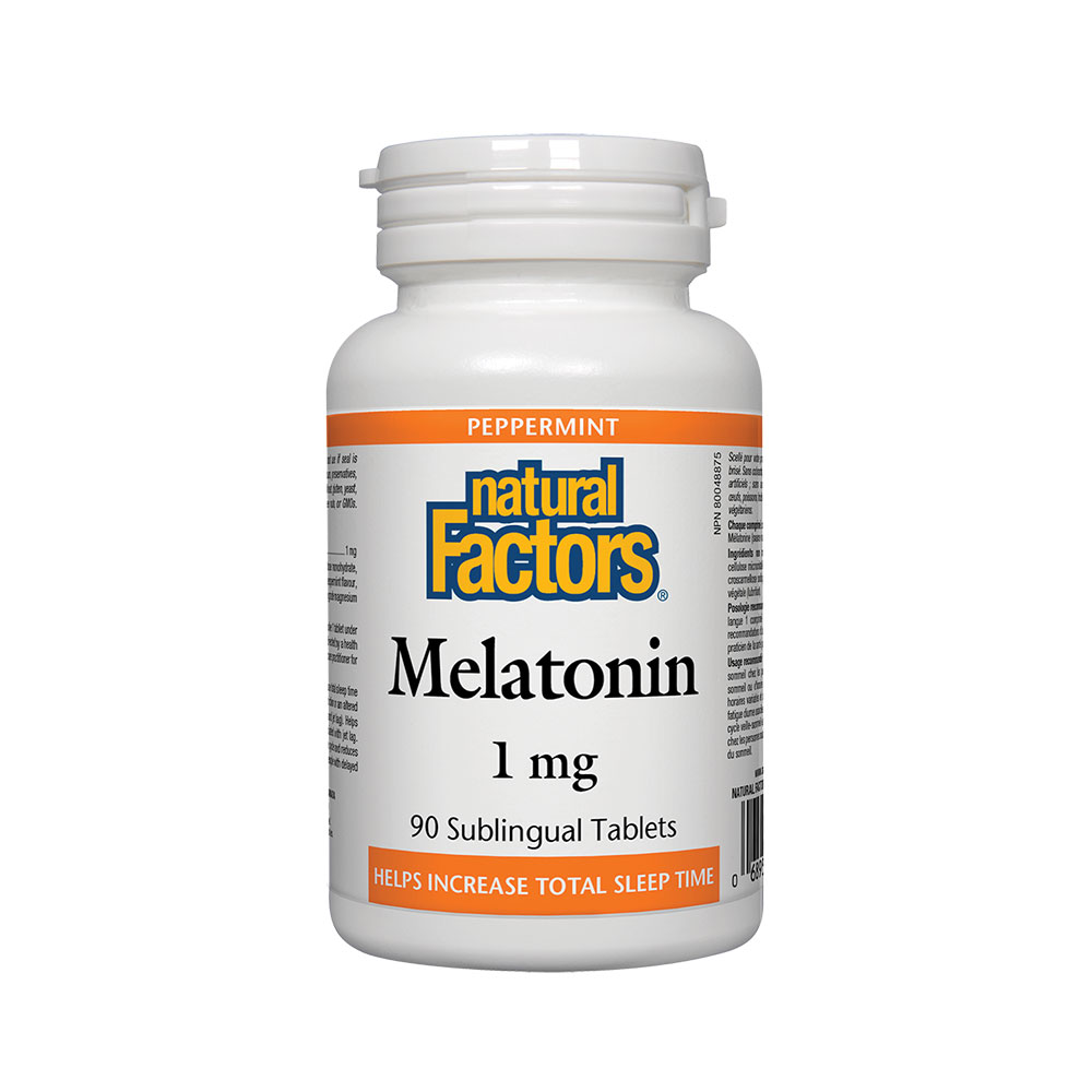 Natural Factors/Melatonin/1 mg/90 таблетки