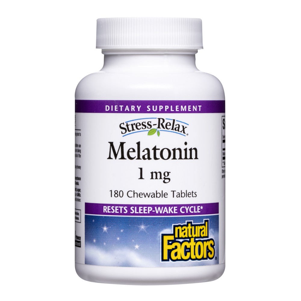 Natural Factors/Melatonin/1 mg/180 таблетки