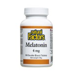 NATURAL FACTORS/ Мелатонин 4 mg x 90 таблетки