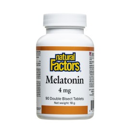 NATURAL FACTORS/ Мелатонин 4 mg x 90 таблетки