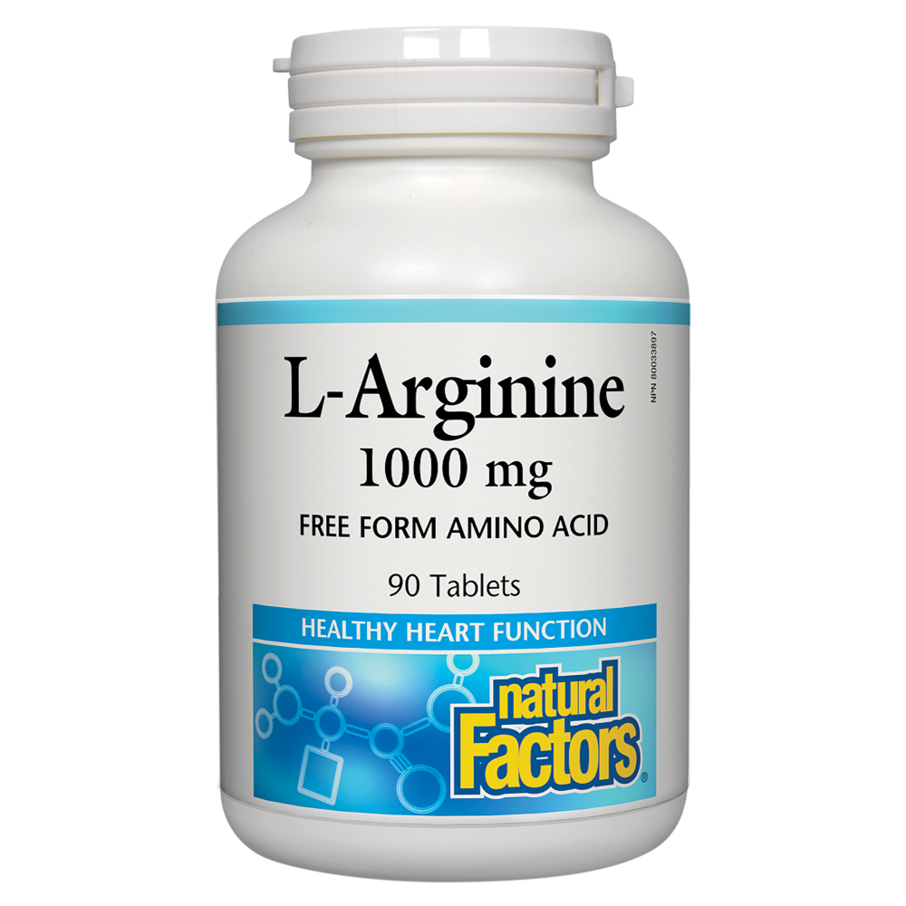 Natural Factors/L-Arginine/1000 mg/90 таблетки