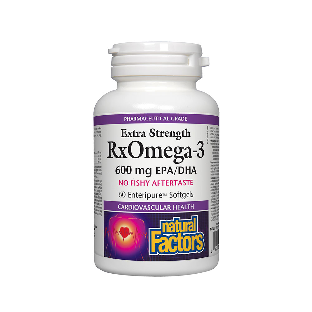 Natural Factors/RX Omega-3 Extra Strength/1170 mg/60 капсули