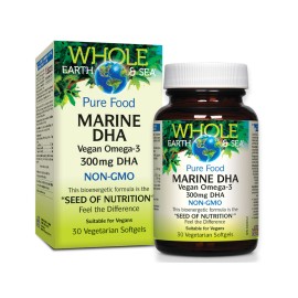 Natural Factors/Marine DHA- Vegan Omega-3/30 капсули