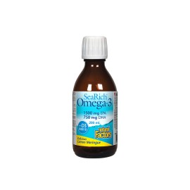 Natural Factors/ SeaRich Omega-3  4500 mg  (1500 mg EPA/ 750 mg DHA) + Витамин D3 1000 IU - 200 ml/ 40 дози