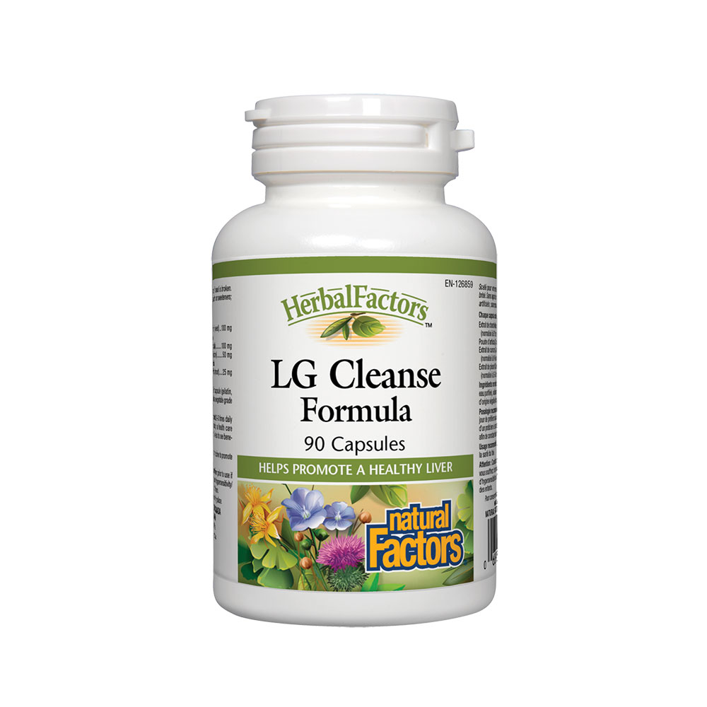 Natural Factors/LG Cleanse Formula Черен дроб и Жлъчка Детокс Формула/325 mg/90 капсули