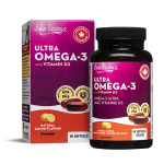 Natural Factors/SEA-LICIOUS Ultra Omega-3 with Vitamin D3/60 капсули