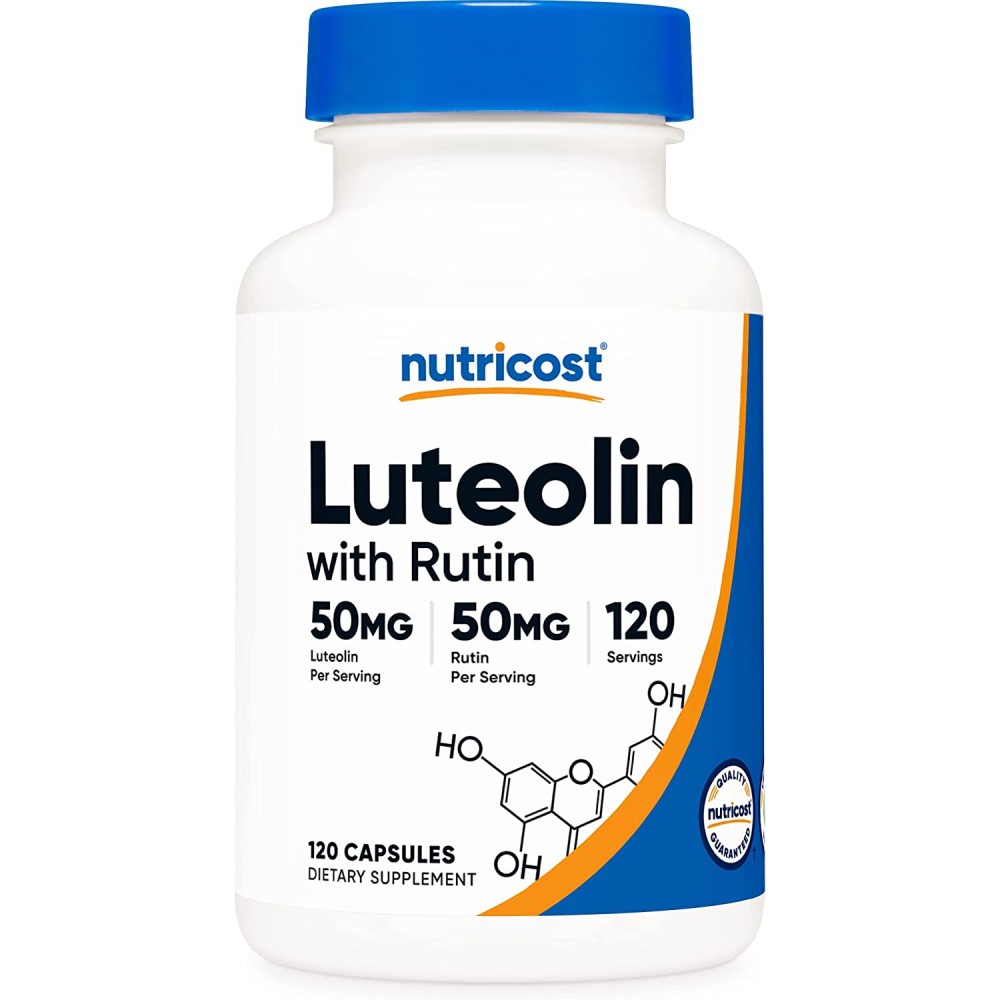 NUTRICOST/ LUTEOLIN WITH RUTIN / ЛУТЕОЛИН + РУТИН 120 КАПСУЛИ