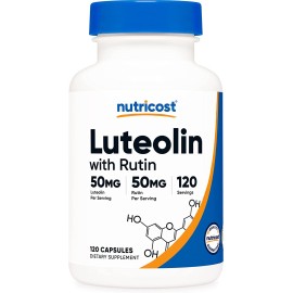 NUTRICOST/ LUTEOLIN WITH RUTIN / ЛУТЕОЛИН + РУТИН 120 КАПСУЛИ