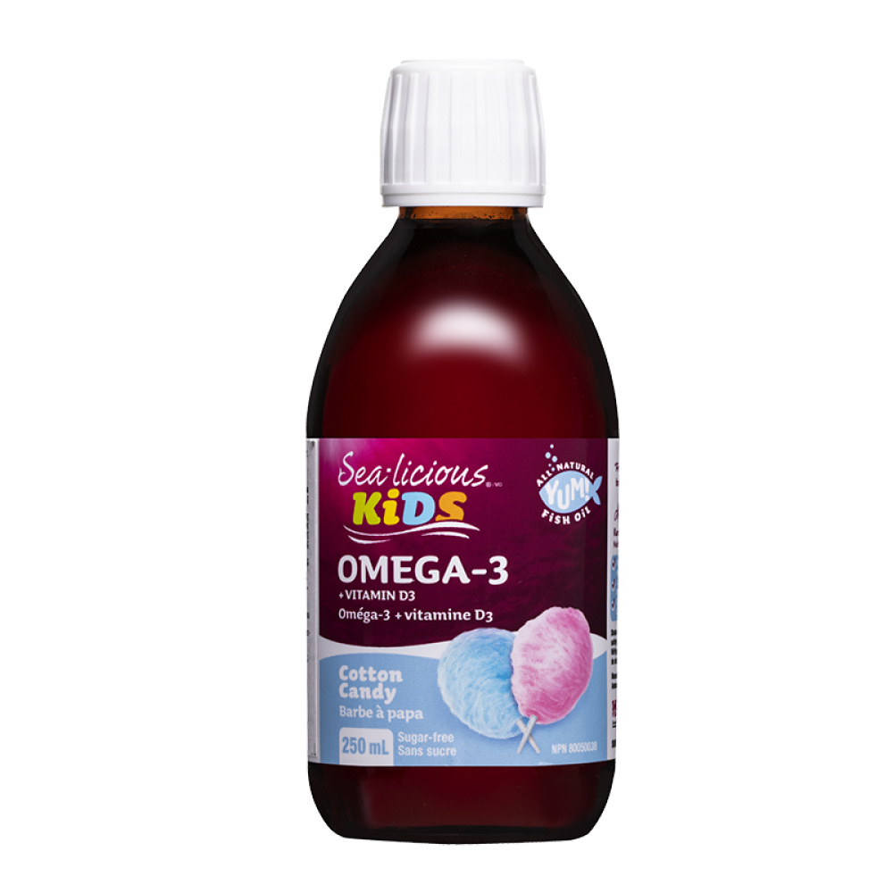 Natural Factors/SEA-LICIOUS KIDS OMEGA-3 + VITAMIN D3/250 ml