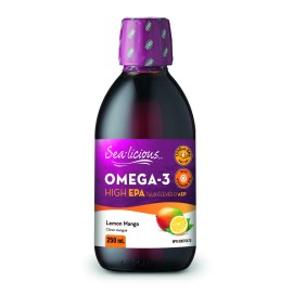 NATURAL FACTORS/ Sea-licious®/ Оmega-3 High EPA (EPA/DHA 1770/885) + Витамин D3 400 IU/ 250 ml